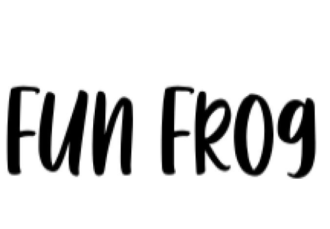 Fun Frog Font Preview