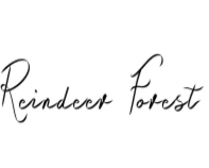 Raindeer Forest Font Preview