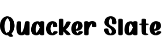 Quacker Slate Font Preview