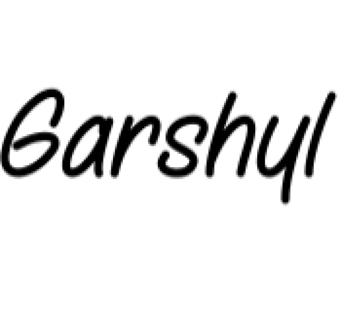 Garshyl Font Preview