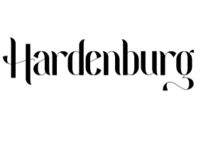 Hardenburg Font Preview