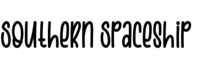 Southern Spaceship Font Preview