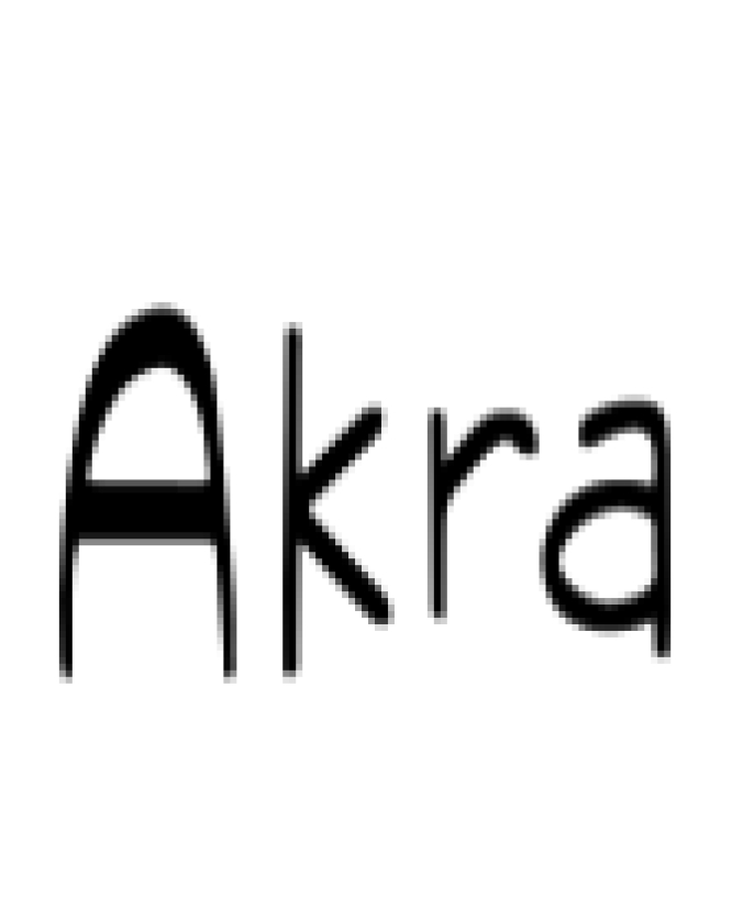 Akra Font Preview