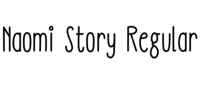 Naomi Story Font Preview