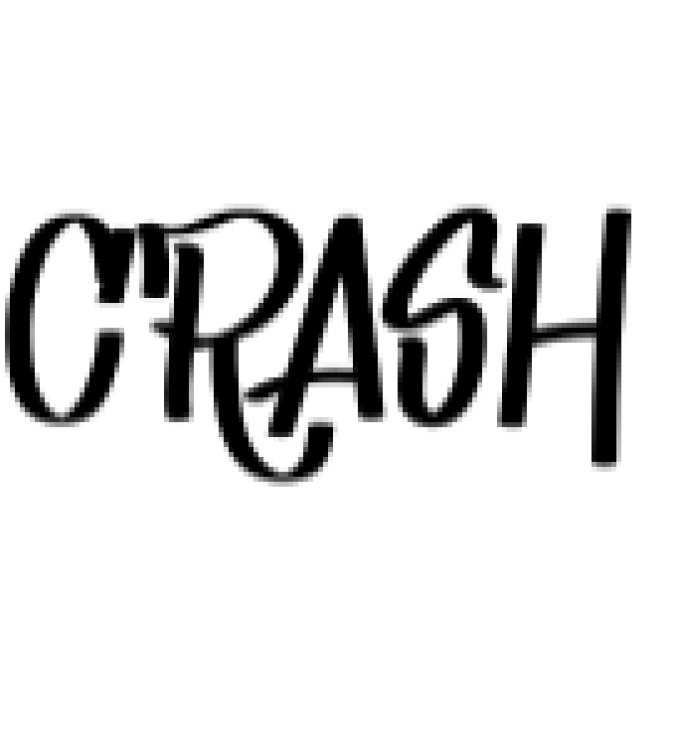 Crash Font Preview
