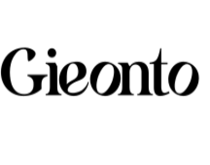 Gieonto Font Preview
