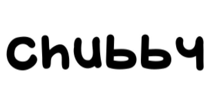 Chubby Font Preview