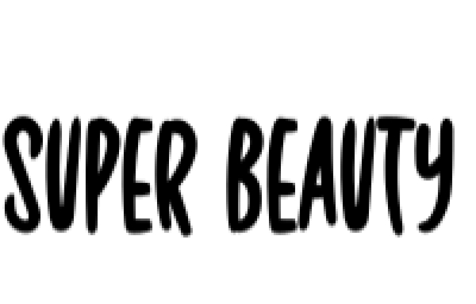 Super Beauty Font Preview