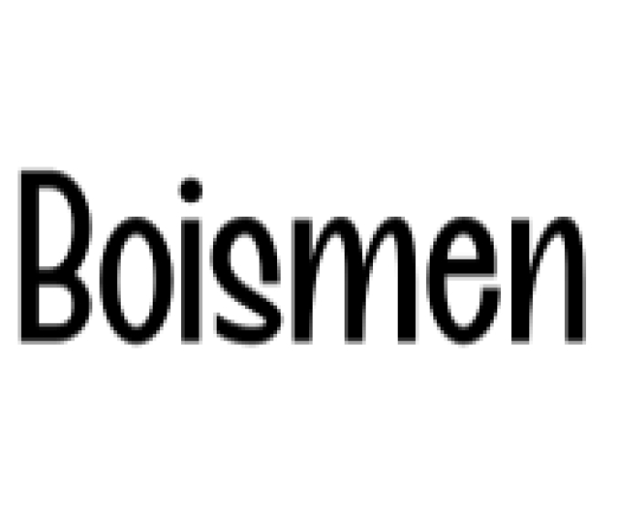 Boismen Font Preview