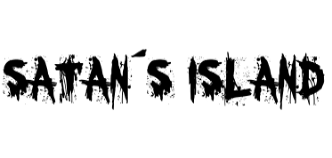 Satan´s Island Font Preview