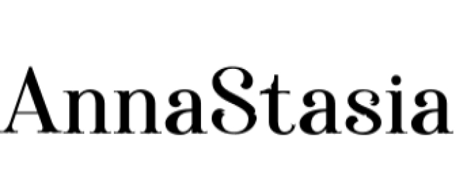 Anna Stasia Font Preview