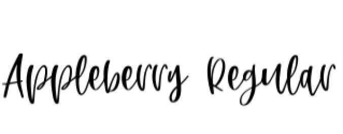 Appleberry Font Preview