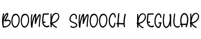 Boomer Smooch Font Preview