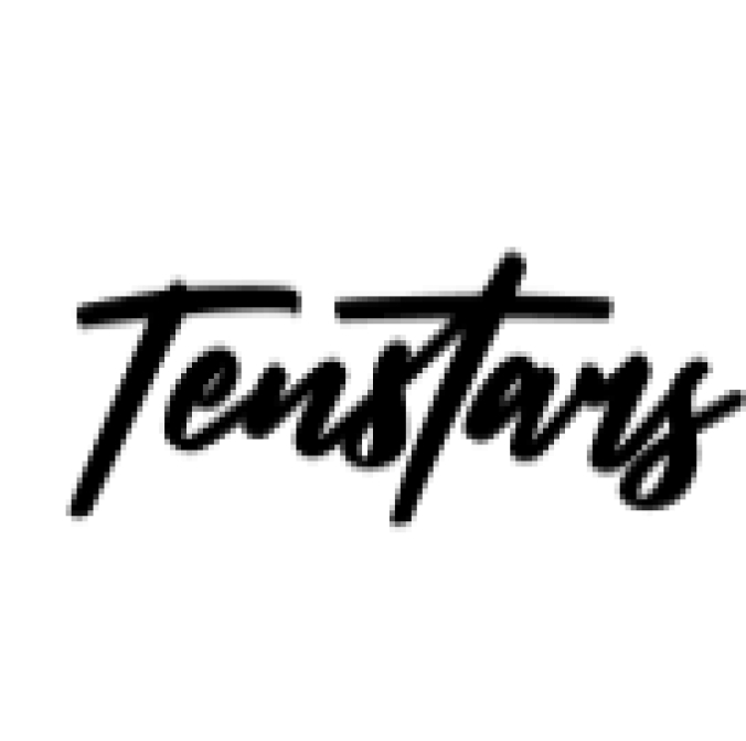 Tenstars Script Font Preview