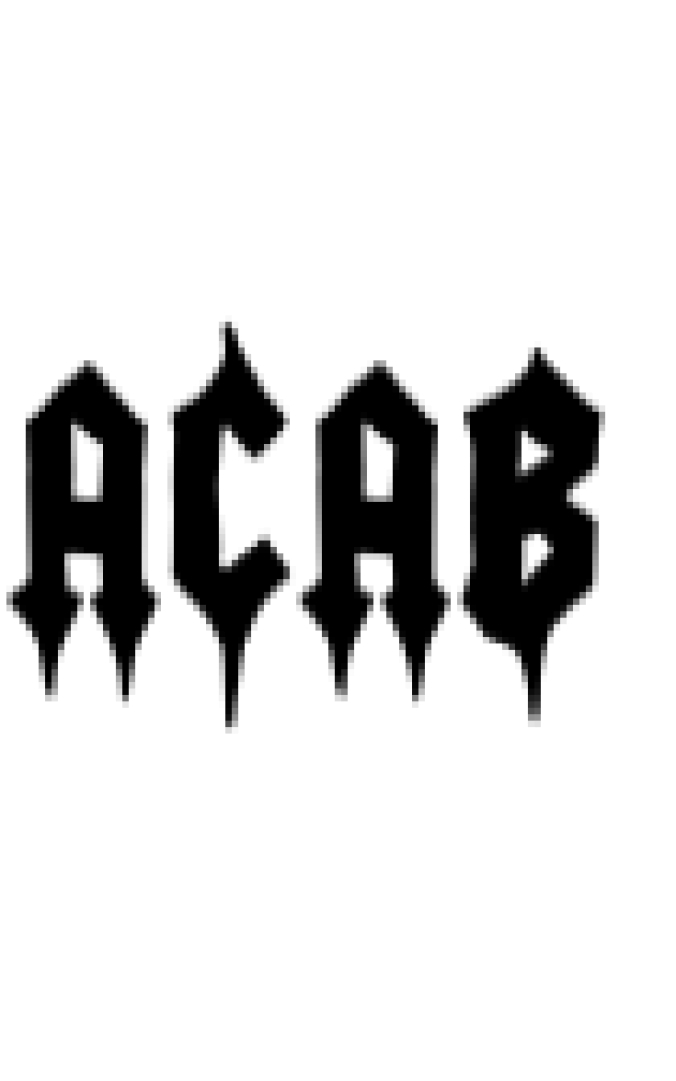 AC AB Font Preview