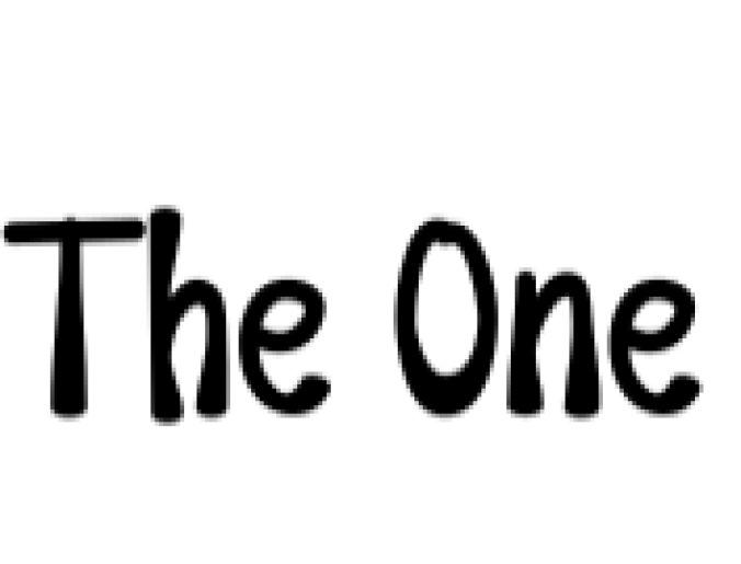 The One Font Preview