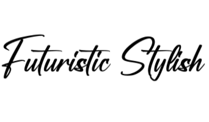Futuristic Stylish Font Preview