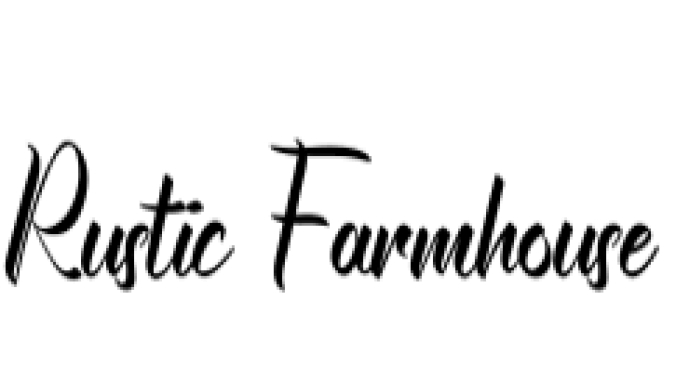 Rustic Farmhouse Font Preview