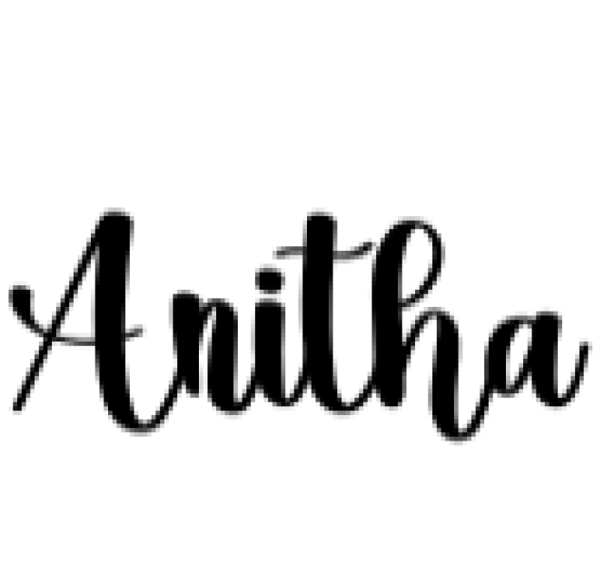 Anitha Font Preview