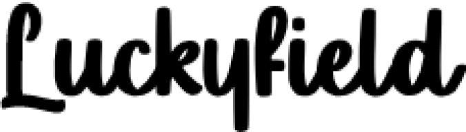 Luckyfield Font Preview