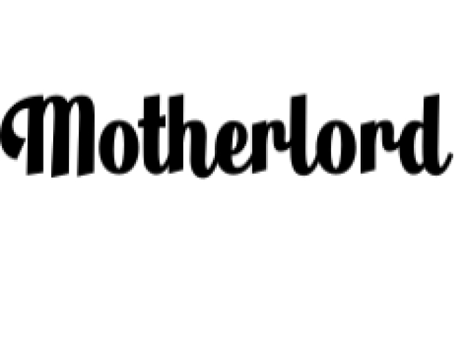 Motherlord Font Preview