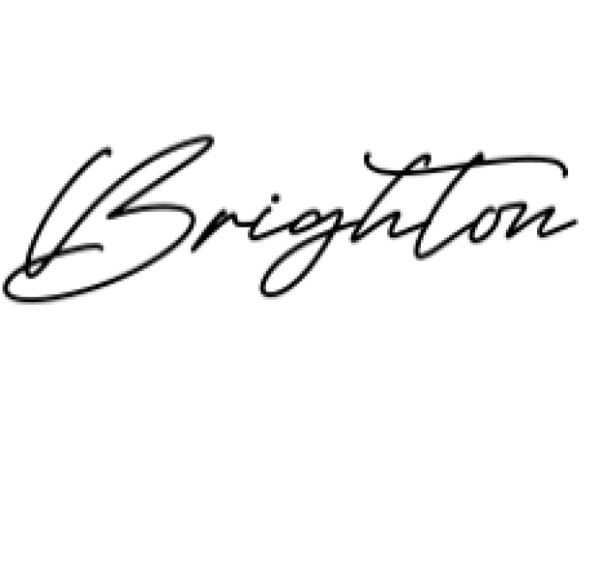 Brighton Font Preview