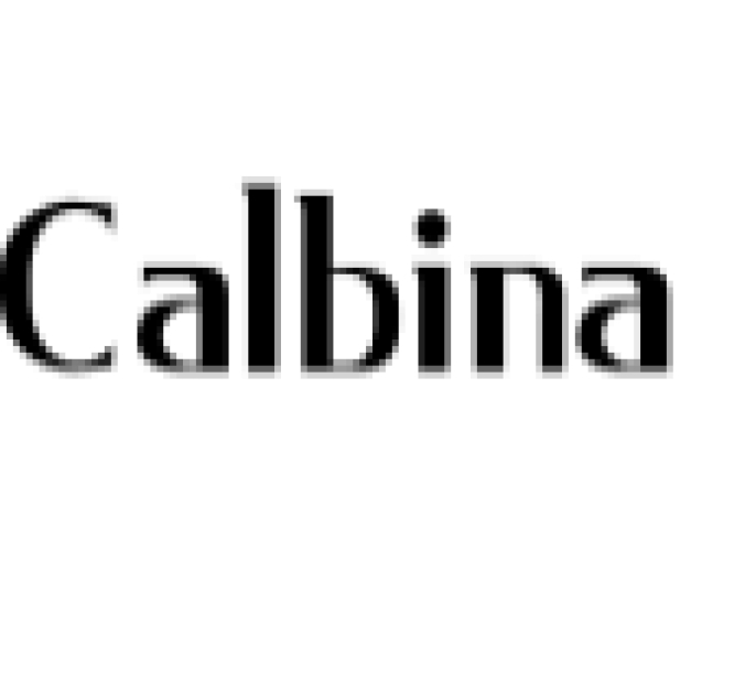 Calbina Font Preview