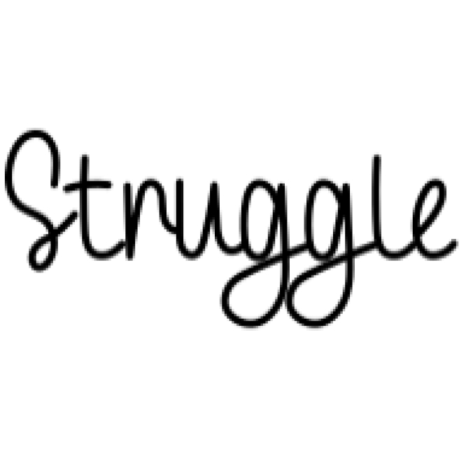 Struggle Font Preview