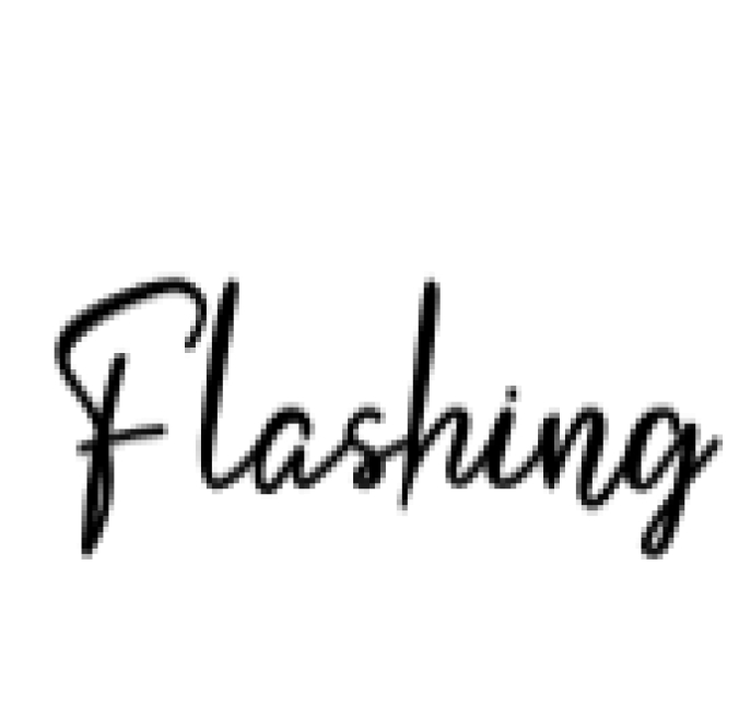 Flashing Font Preview