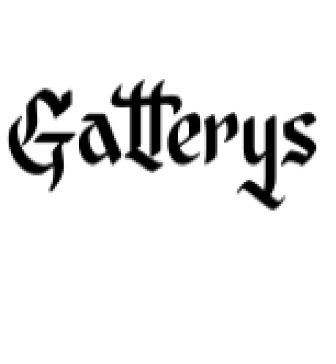 Gatterys Font Preview