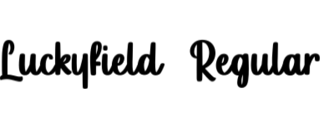 Luckyfield Font Preview