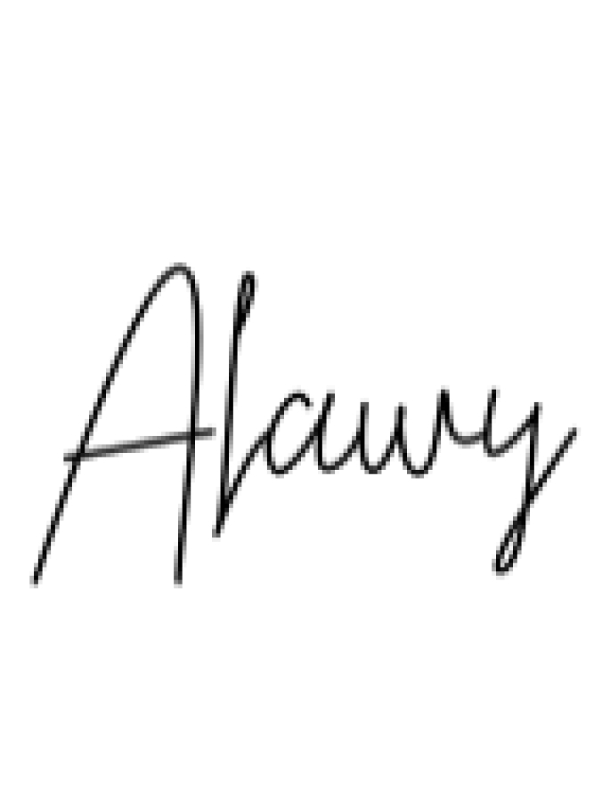 Alawy Signature Font Preview