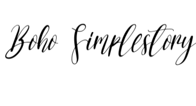 Boho Simplestory Font Preview