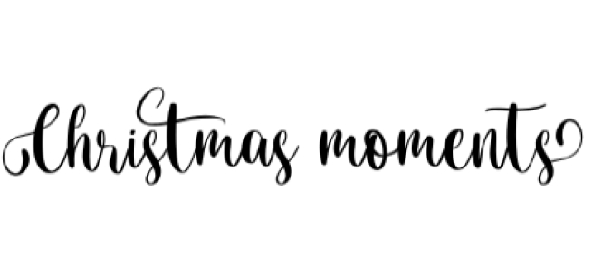 Christmas Moments Font Preview