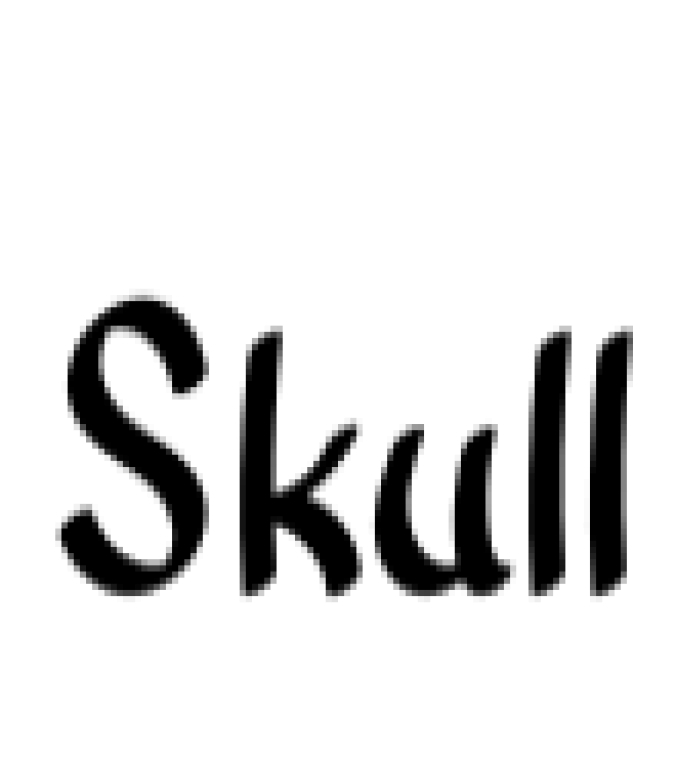 Skull Font Preview