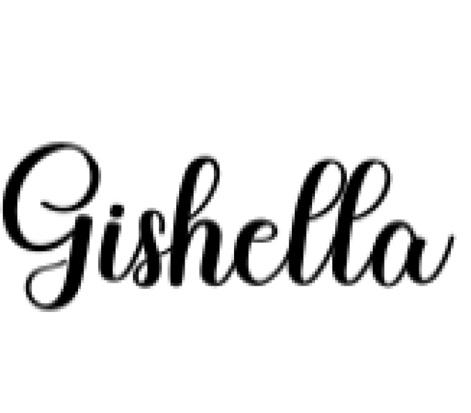 Gishella Font Preview