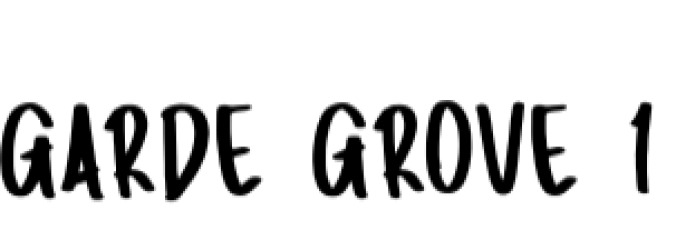 Garde Grove Font Preview