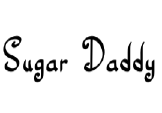 Sugar Daddy Font Preview