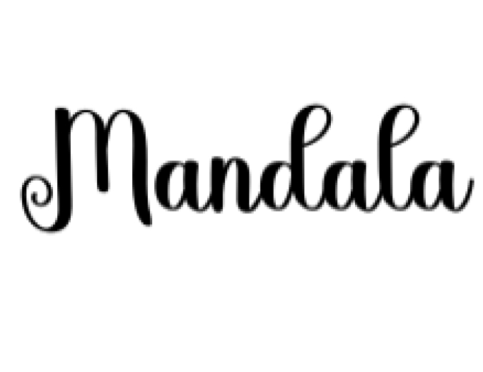 Mandala Font Preview