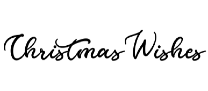Christmas Wishes Font Preview