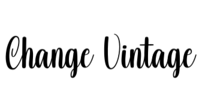 Change Vintage Font Preview