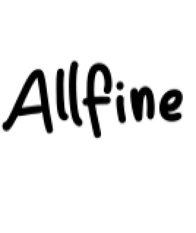 Allfine Font Preview