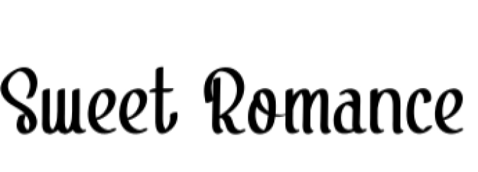 Sweet Romance Font Preview
