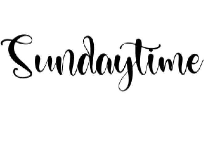 Sundaytime Font Preview