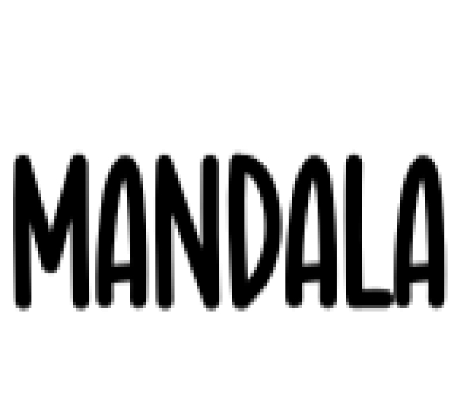 Mandala Handmade Font Preview