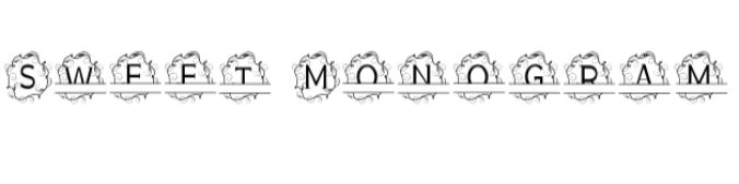 Sweet Monogram Font Preview