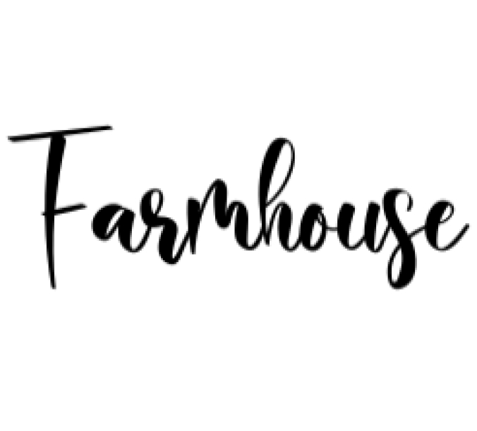 Farmhouse Font Preview