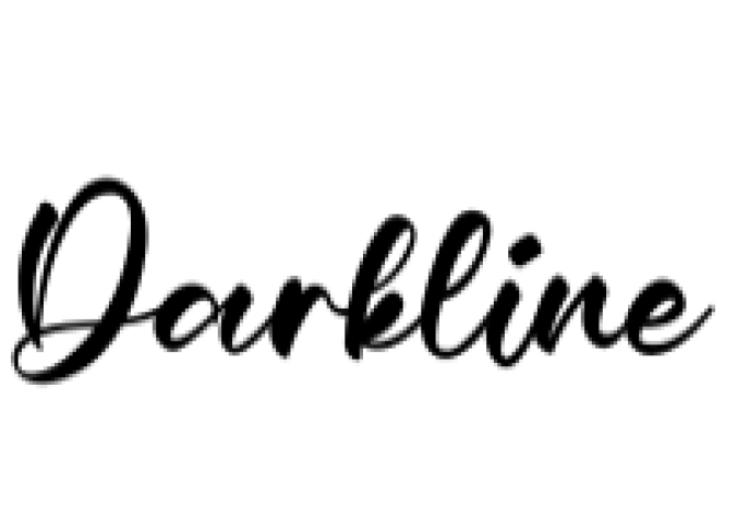 Darkline Font Preview