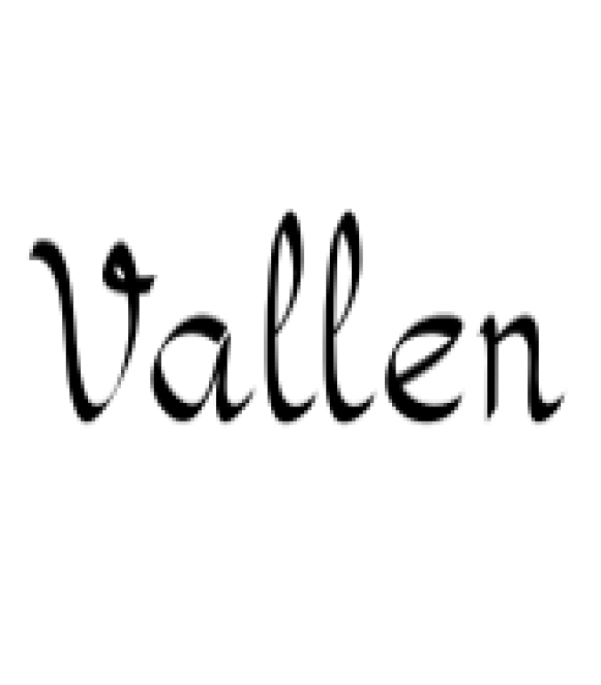 Vallen Font Preview