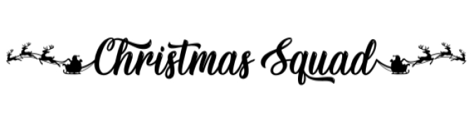 Christmas Squad Font Preview